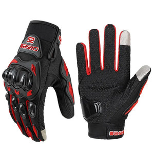 Gants moto noirs doigts complets - vue de face - vue 8