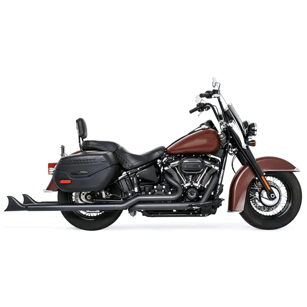 Ligne d'échappement queue de poisson pour Harley Softail - vue 9