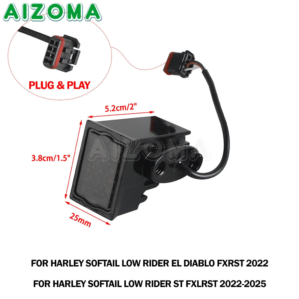 Clignotant / feu de signalisation pour Harley-Davidson Softail Low Rider ST FXLRST 2022-2025 El Diablo FXRST 2022 – photo 5/6