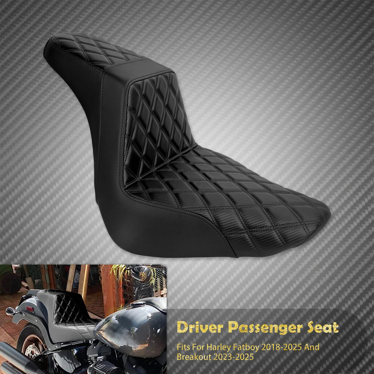 Selle Deux-Places Conducteur/Passager - Harley-Davidson Softail Breakout & Fat Boy 2018-2025 – photo 11/11