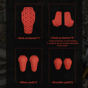 Blouson moto homme mesh respirant avec protections - vue - vue 5