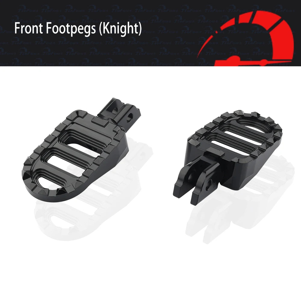 Repose-pieds pilote avant élargis en aluminium CNC pour Harley-Davidson LiveWire, Sportster S, Breakout & FXDR 114 – photo 1/8