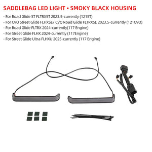 Feux LED de Sacoches Arrière avec Clignotant Intégré (Filler Panel Light) - Harley-Davidson Road Glide/Street Glide 121 CVO/ST, 117, Ultra – photo 10/12