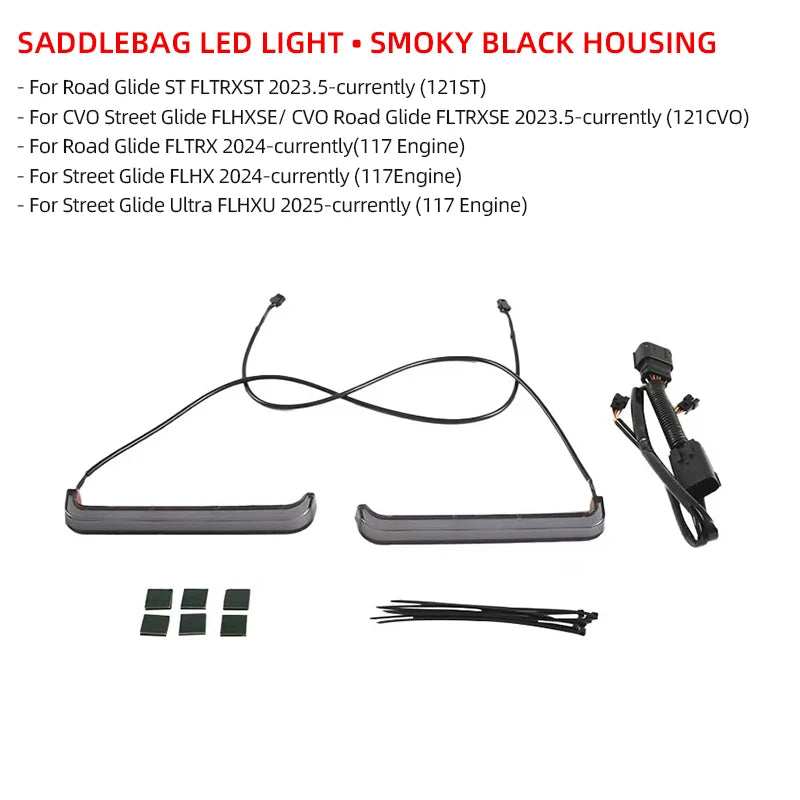 Feux LED de Sacoches Arrière avec Clignotant Intégré (Filler Panel Light) - Harley-Davidson Road Glide/Street Glide 121 CVO/ST, 117, Ultra – photo 10/12