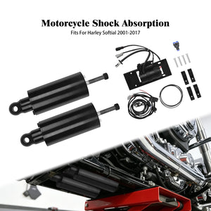Kit de suspension pneumatique arrière avec compresseur pour Harley-Davidson Softail - vue 1