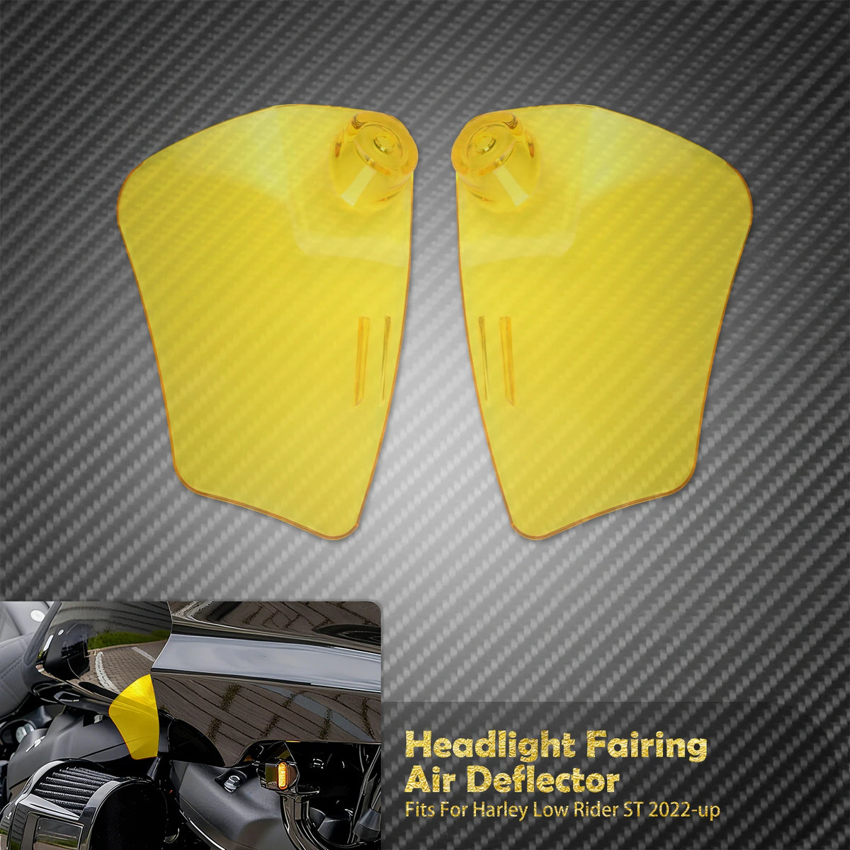 Déflecteurs d'Air Latéraux pour Carénage Phare - Harley-Davidson Softail Low Rider ST 2022 et plus récent – photo 11/11