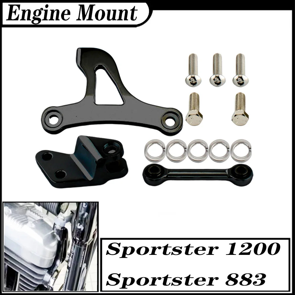 Lot de 3 supports moteur en aluminium - Harley-Davidson Sportster 883/1200 – photo 5/14