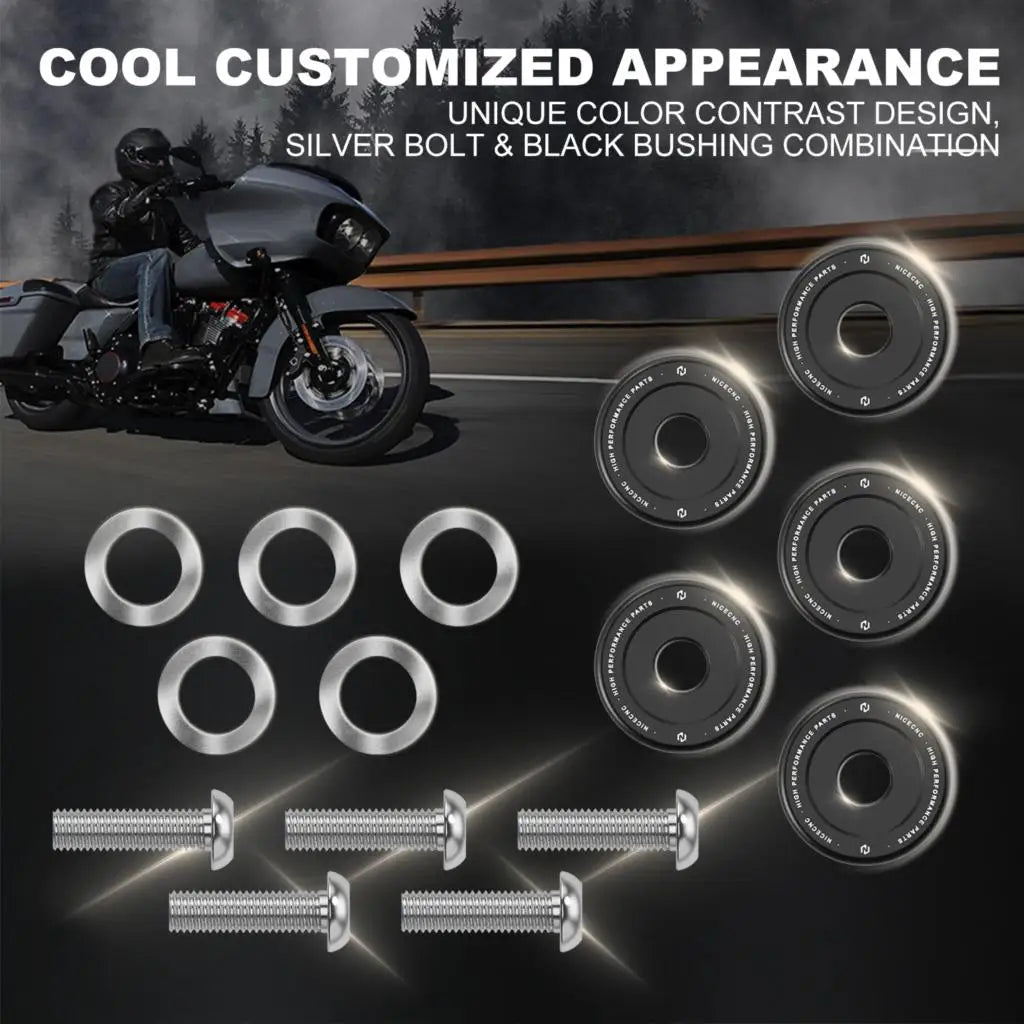Kit Visserie de Disque de Frein Avant en Titane - Harley-Davidson Street Glide, Road Glide, Road King, Electra Glide, Tri Glide – photo 5/6