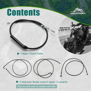Kit Câble d'Embrayage et Durites de Frein Hydrauliques - Harley-Davidson Touring ABS 2021-2023 – photo 4/12