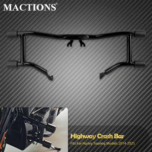 Barre de Protection Moteur avec Repose-Pieds Highway - Harley-Davidson Touring 2014-2025 – photo 1/7