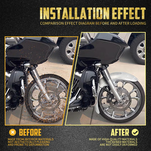 Garde-Boue Avant 21" Fer Brut à Peindre - Harley-Davidson Touring 2024 – photo 4/7