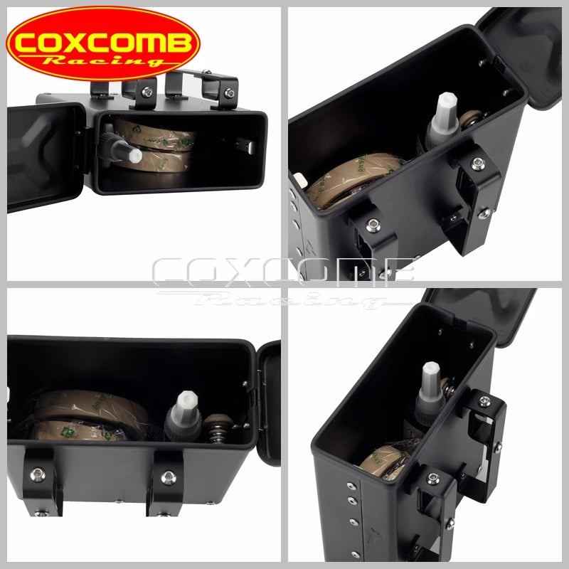 Boîte à outils en aluminium noir pour Harley-Davidson Pan America 1250 - vue 4