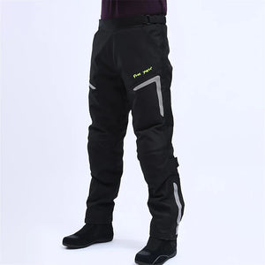 Surpantalon moto noir coupe-vent enfilage rapide - vue 1