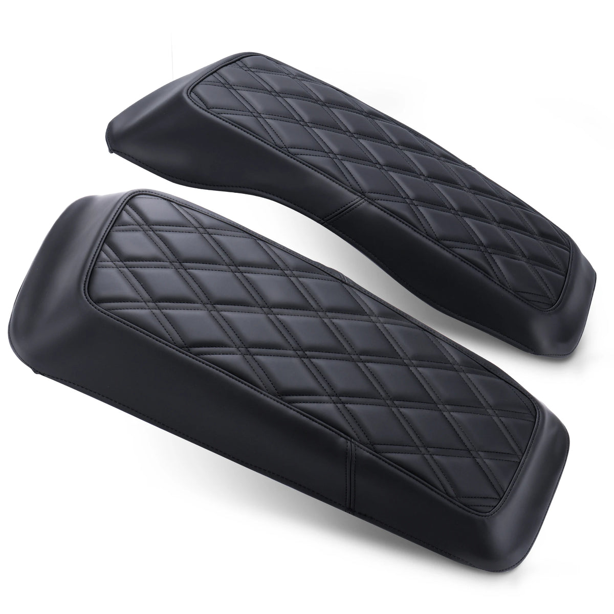 Caches de protection pour sacoches cavalières Harley Touring 1993-2013, cuir microfibre (la paire) - vue 8