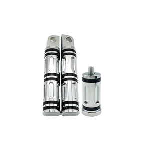 Kit repose-pieds CNC, poignées et pointes de sélecteur en aluminium pour Harley-Davidson Softail, Sportster 883, 1200, Touring, Road King, Dyna – photo 15/16