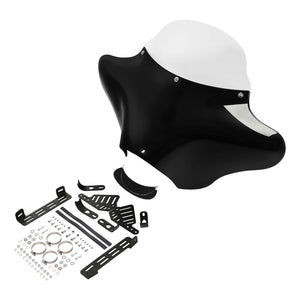 Carénage avant batwing noir avec pare-brise pour moto - vue 5
