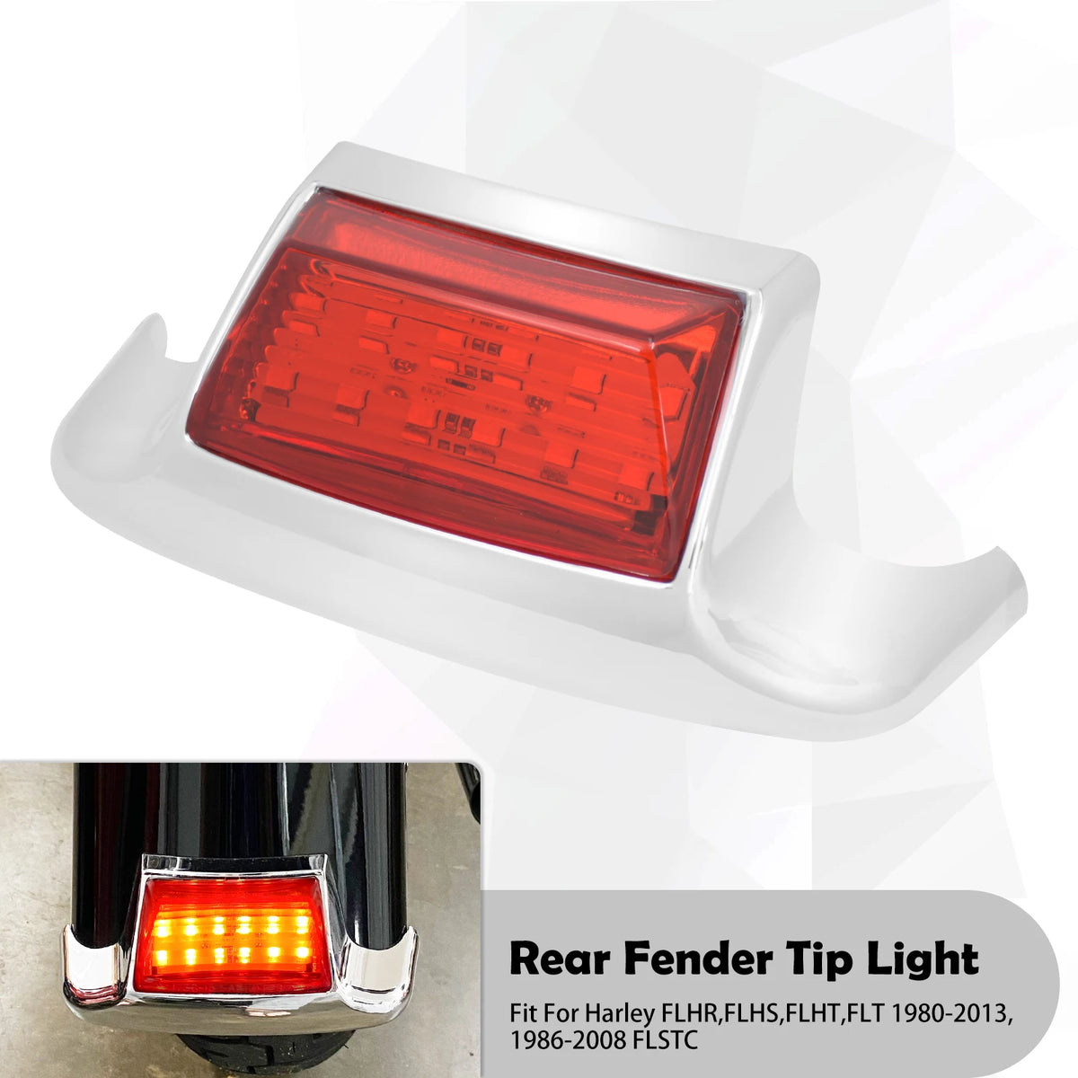 Feu LED de bout de garde-boue pour Harley Touring - vue 12