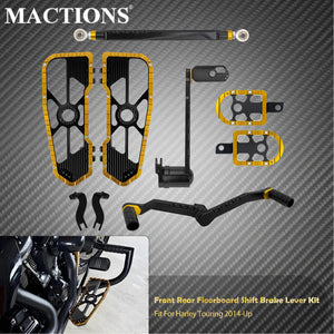 Kit planchers conducteur, repose-pieds passager et levier de frein/sélecteur pour Harley-Davidson Touring 2008-2025 – photo 11/14