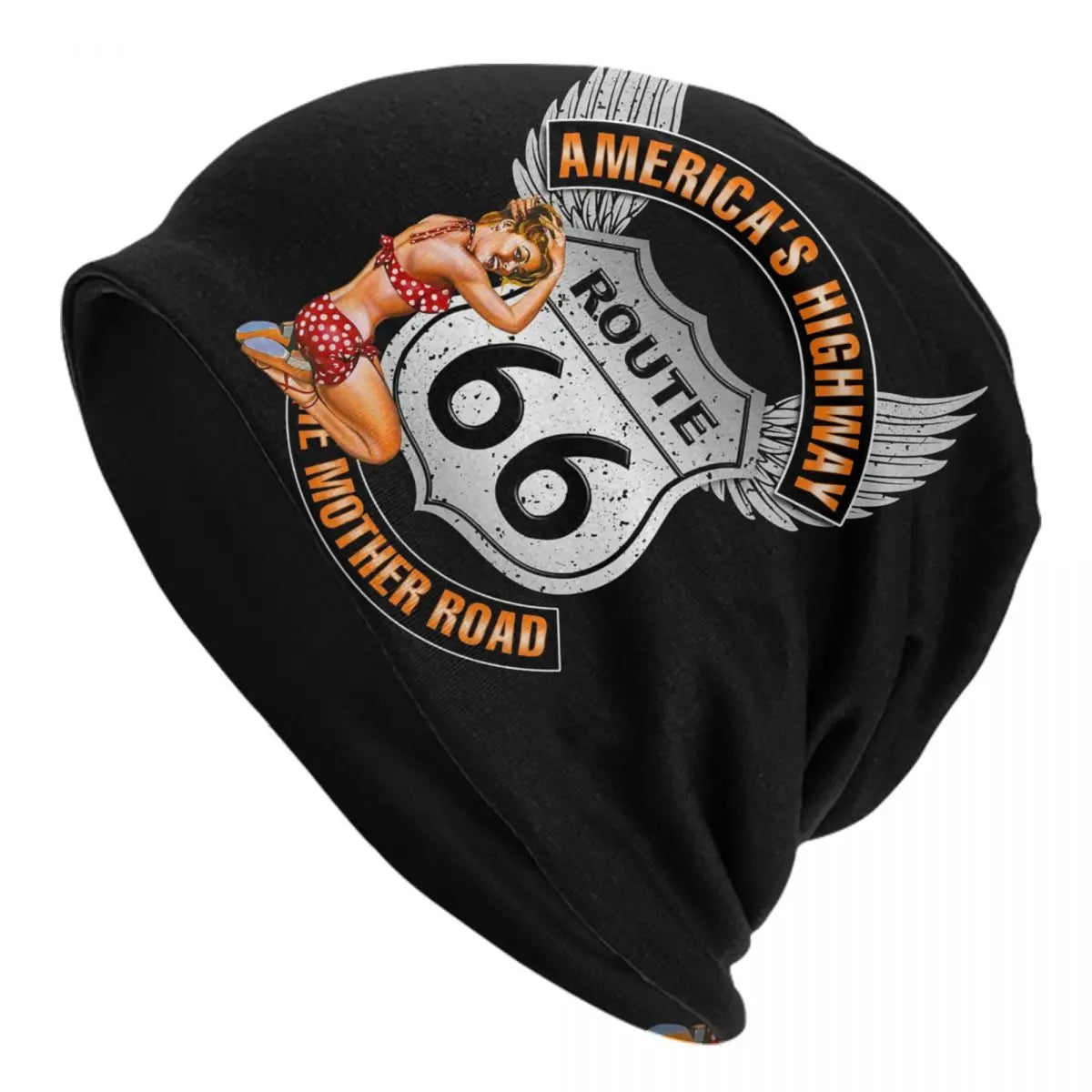 Bonnet tricoté biker Route 66 pour l'hiver - vue 20