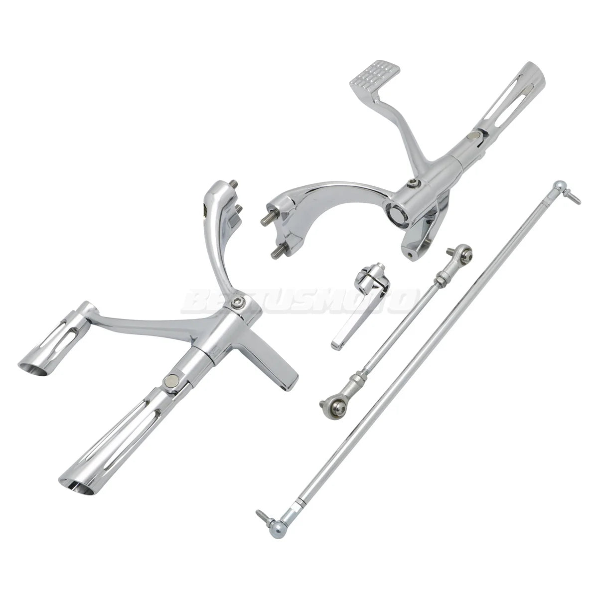 Kit complet commandes avancées CNC, repose-pieds, leviers et biellettes pour Harley-Davidson Sportster XL 883, 1200, 48 2004-2024 – photo 16/20