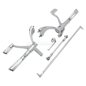 Kit complet commandes avancées CNC, repose-pieds, biellettes et leviers pour Harley-Davidson Sportster XL 48, 883, 1200, SuperLow 2004-2013 – photo 16/16