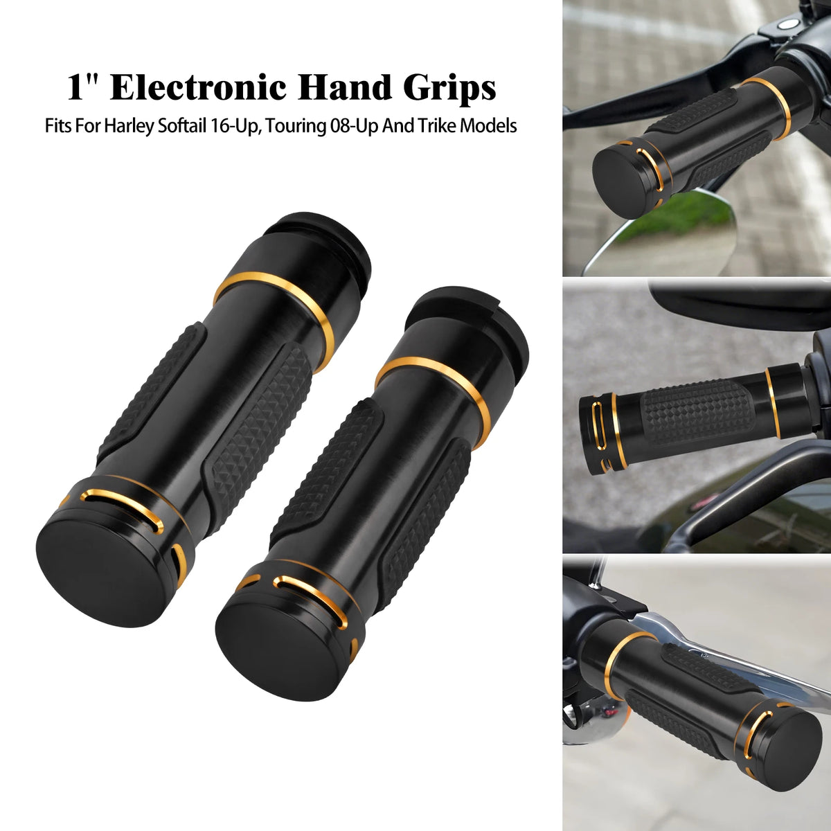 Poignées 25 mm accélérateur électronique pour Harley Touring - vue 8