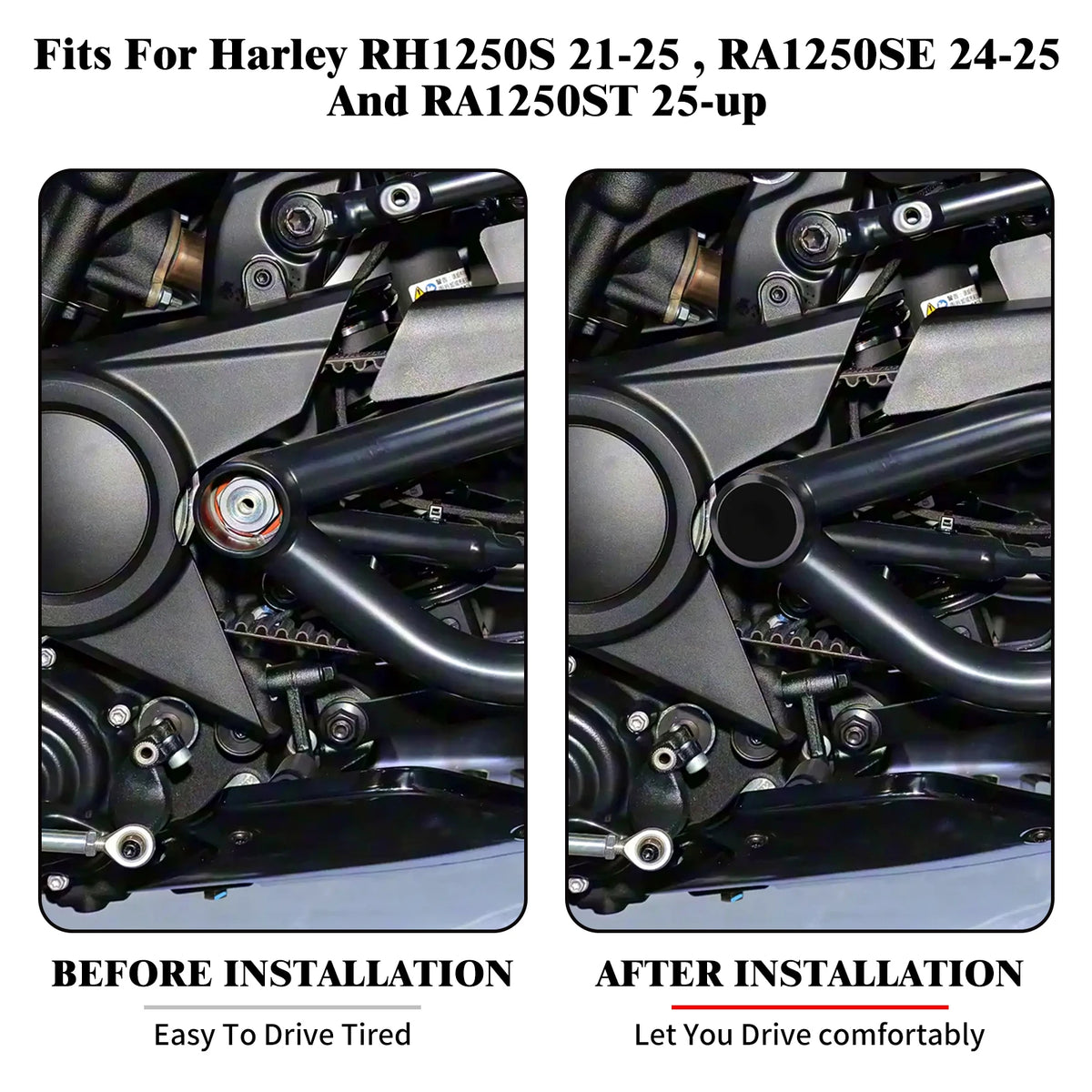 Cache d'écrou d'essieu en aluminium pour Harley-Davidson Sportster S - vue 2