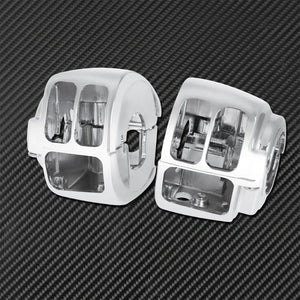 Boîtiers de commodo aluminium pour Harley Softail Dyna Sportster - vue 5