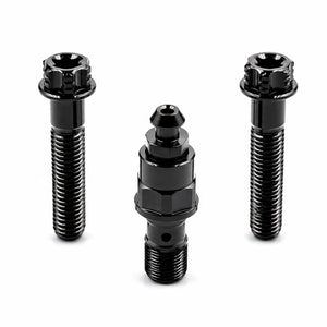 Boulons de Cache Étrier Avant en Titane pour Harley Touring, Softail – photo 4/12