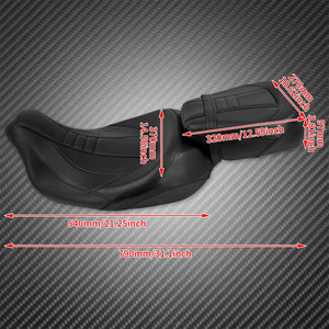 Selle Two-Up Conducteur/Passager avec Dossier Avant - Harley-Davidson Touring 2009 et plus – photo 6/9