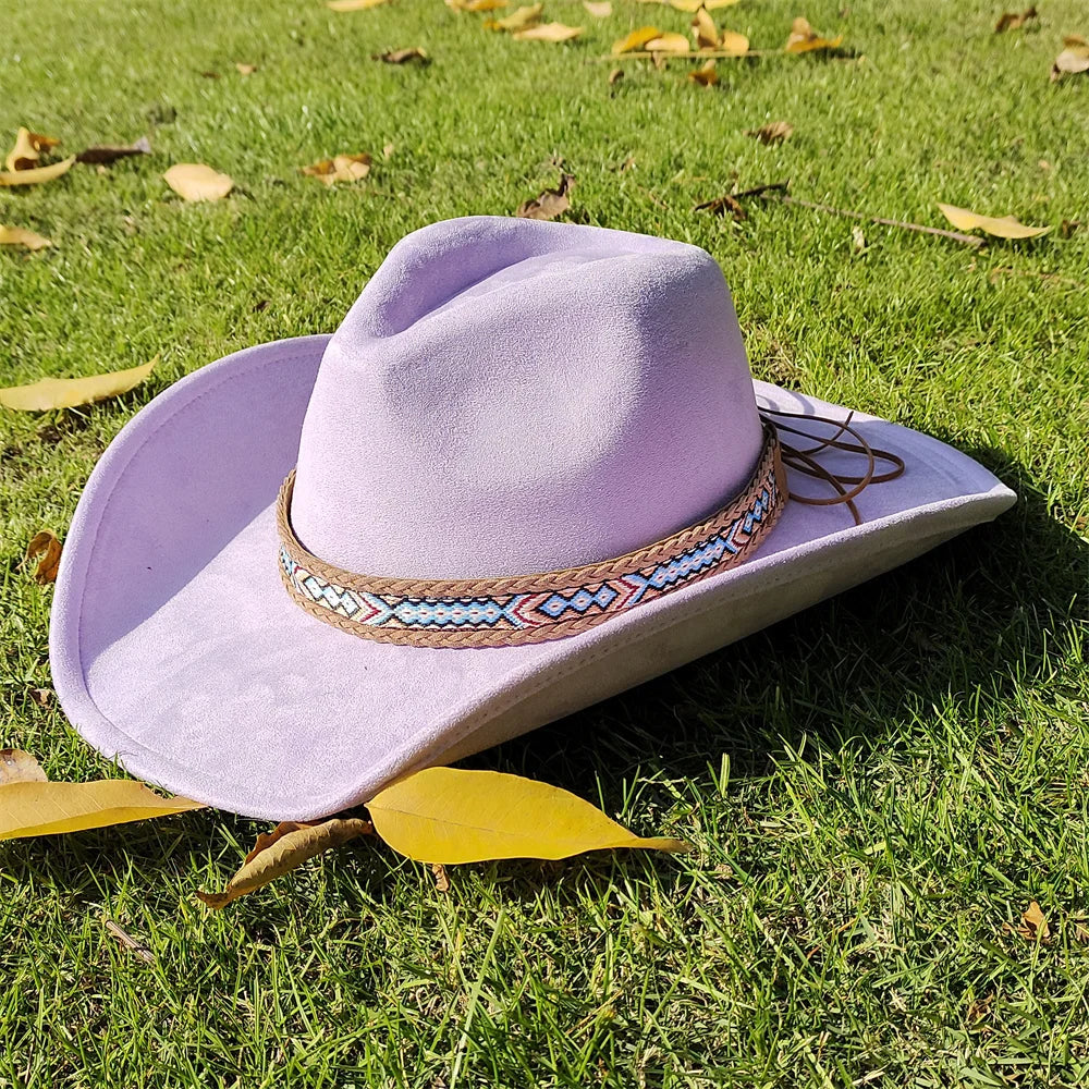 Chapeau cowboy en suédine - vue 24