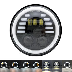 Phare LED noir 5,75 pouces avec feu de jour 40W pour Harley Sportster 883 et XL883 - vue 19
