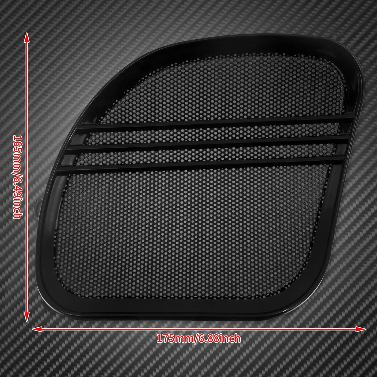 Grilles de Haut-Parleurs Tri-Line Noires - Harley-Davidson Touring Road Glide 2015-2025 – photo 6/7