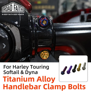 Boulons de Collier de Levier d'Embrayage Titane pour Harley Touring, Softail, Dyna – photo 1/12