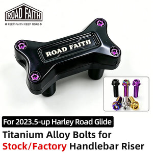 Boulons de Rehausseur de Guidon Titane pour Harley Road Glide 121 CVO/ST, 117 – photo 1/12