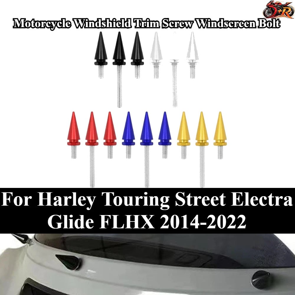 Vis de finition dorées pour pare-brise de moto Harley - vue 1
