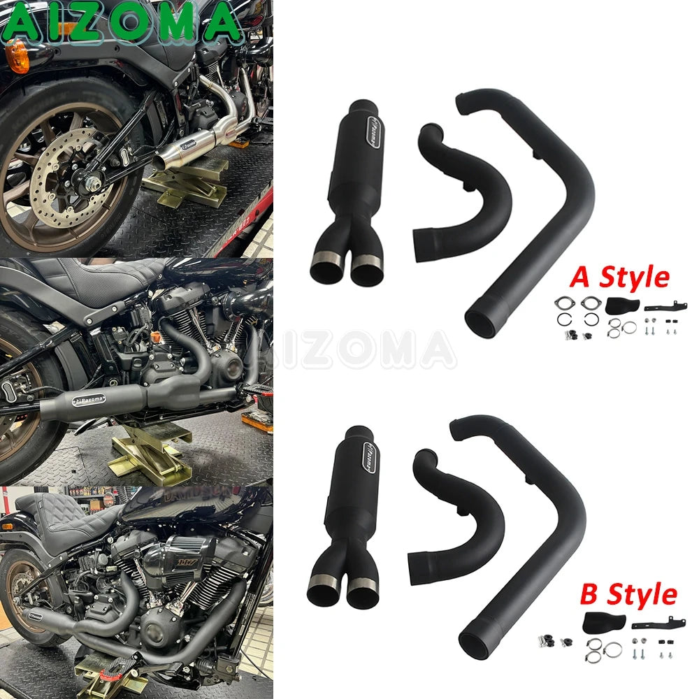 Collecteur d'échappement pour Harley-Davidson Low Rider S ST FXLR FXLRS FXLRST FXRST Fat Bob FXFB FXFBS 2018-25 – photo 2/10
