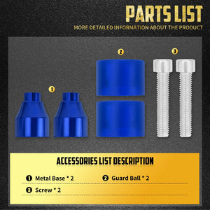 Boules de Protection M12 pour Barres de Garde (Crash Bar) - Harley-Davidson Softail, Touring, Dyna, Sportster – photo 6/17