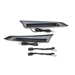 Feux décoratifs de pare-brise LED avec feu de jour et clignotant pour Harley Road Glide - vue 5