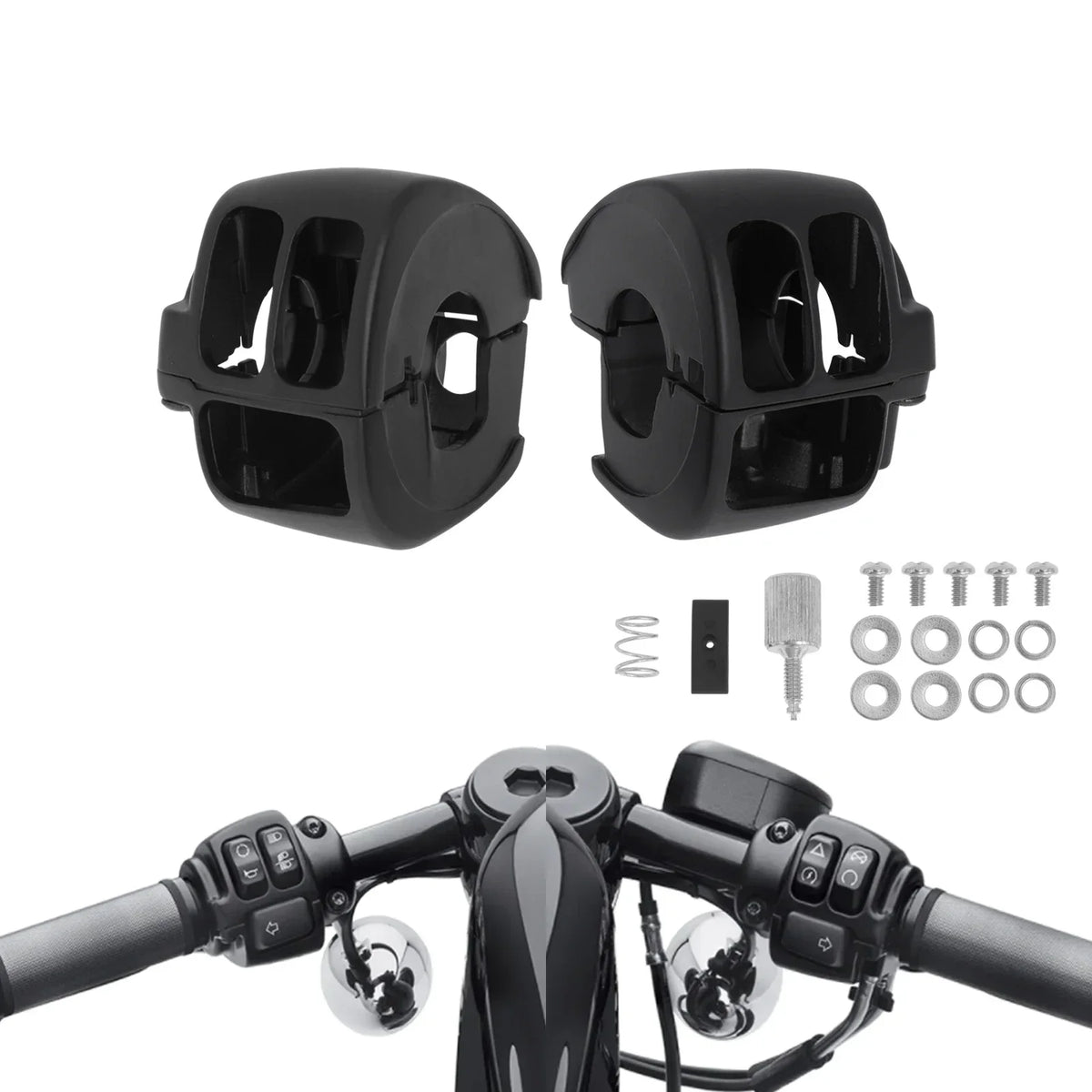 Cache de Boîtiers de Commodos (Switch Housing) - Harley-Davidson Sportster 2014-Up, Softail 2011-Up & Dyna 2012-2017 – photo 2/8
