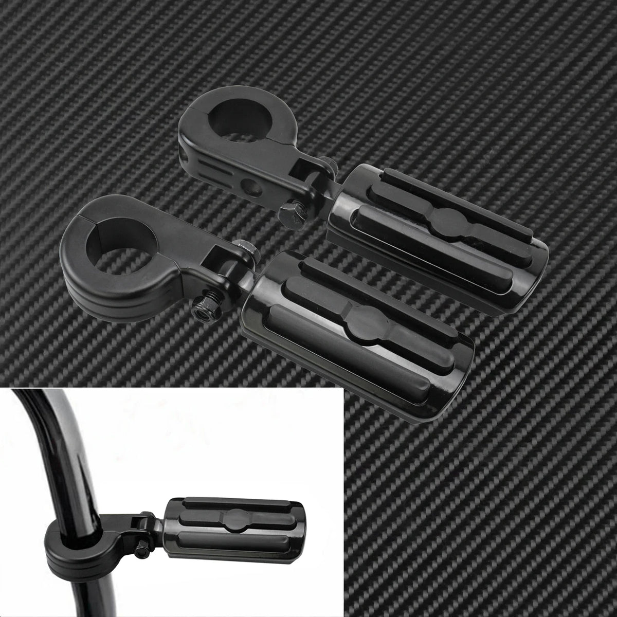 Repose-Pieds Highway 32mm pour Barre de Garde - Harley-Davidson Touring, Sportster, Softail – photo 6/12