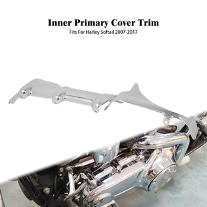 Cache de Carter Primaire Intérieur en Aluminium Chromé - Harley-Davidson Softail 2007-2017 – photo 1/6