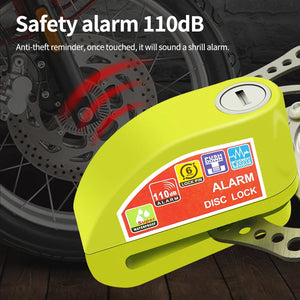 Bloque-disque moto/vélo avec alarme antivol en alliage d'aluminium - vue 3