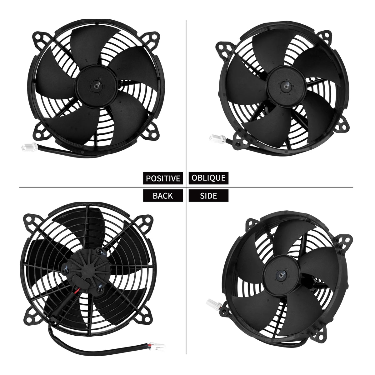 Ventilateur de refroidissement radiateur noir pour Harley-Davidson Street - vue 3