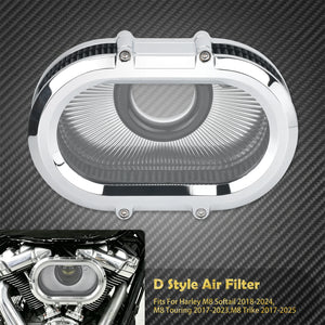 Kit Filtre à Air avec Anneaux Colorés - Harley-Davidson M8 Touring, Softail, Trike – photo 9/10