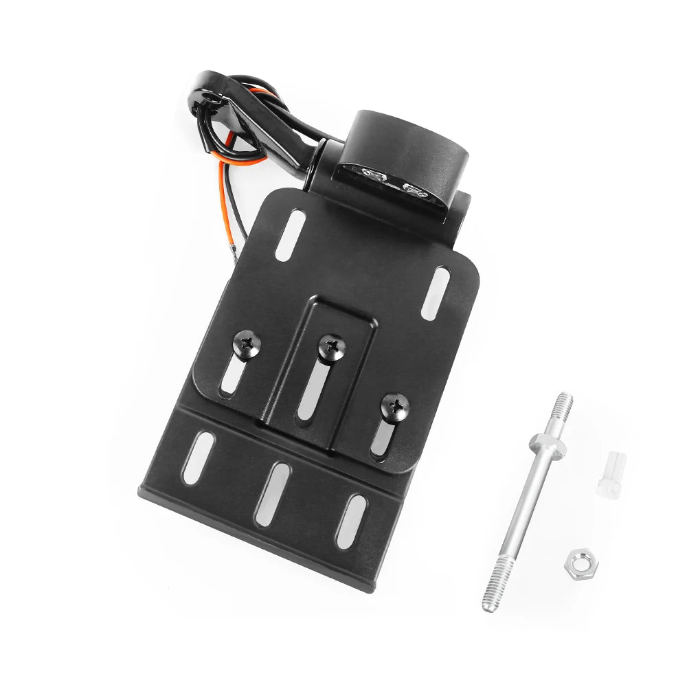Support latéral de plaque d'immatriculation avec éclairage LED pour Harley Sportster et Dyna - vue 8