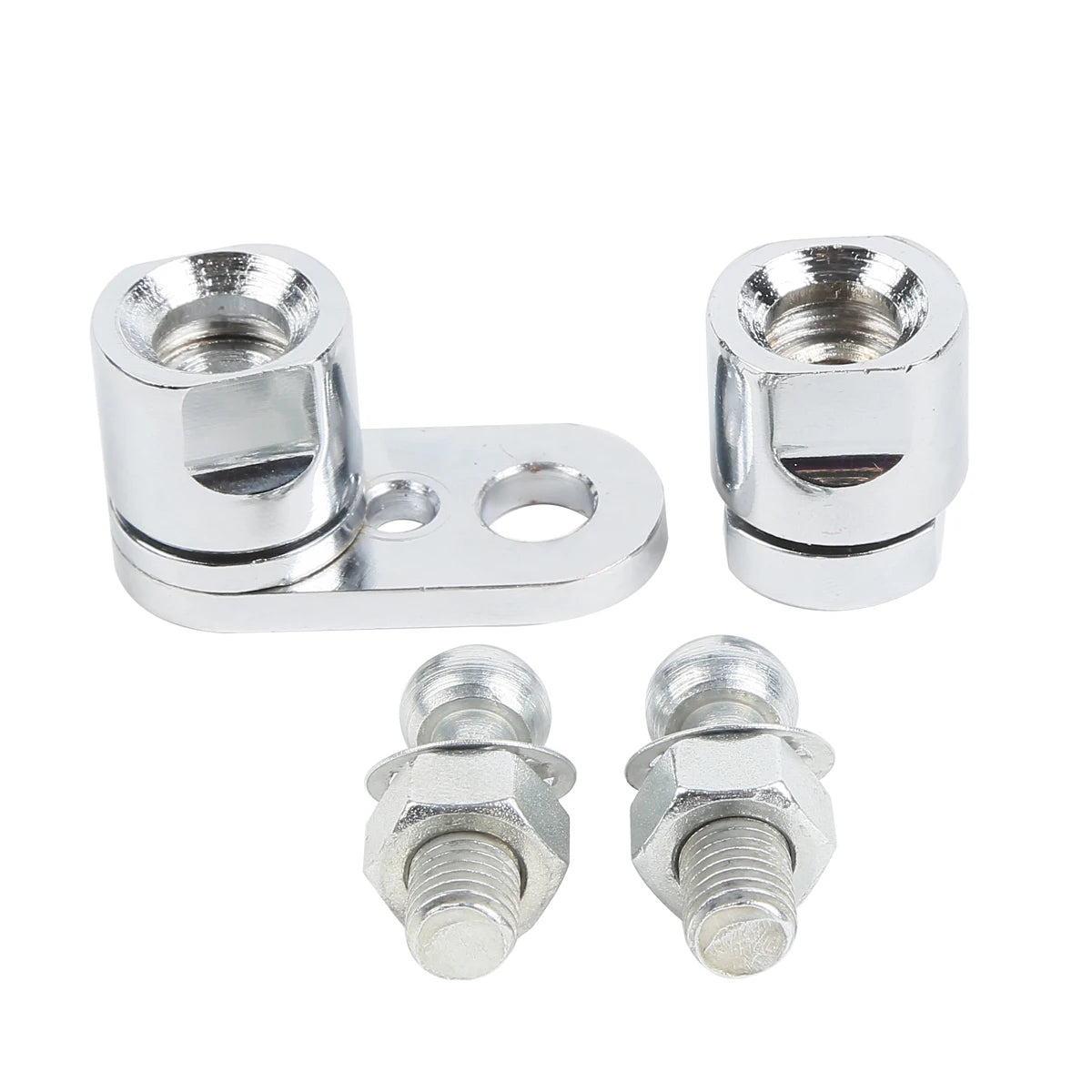 Rotules de clignotants avant chromées pour Harley Softail Dyna - vue 1