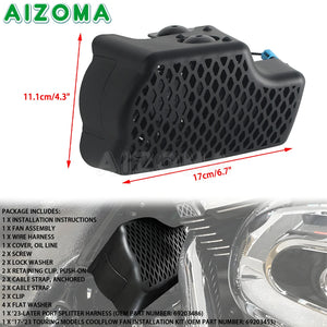 Ventilateur de refroidissement pour Harley-Davidson Touring Road King Road Glide Street Glide Electra Glide FLHX FLHXU FLHTK 17-26 – photo 2/7