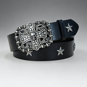 Ceinture simili cuir style rétro bohème rock - vue 4