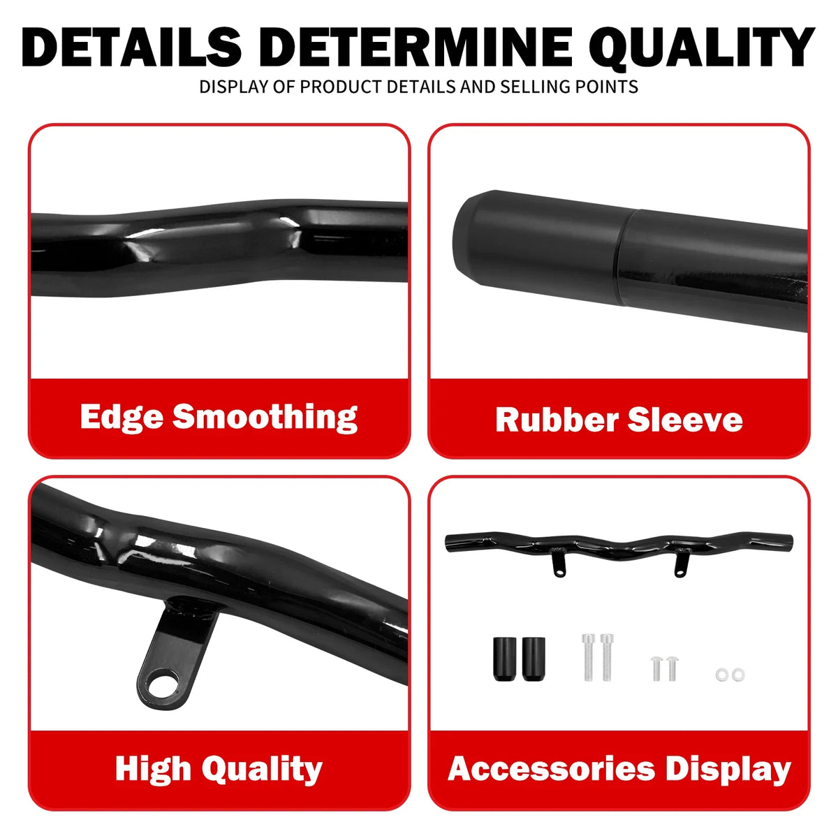 Barre de protection moteur noir brillant pour Harley-Davidson Sportster S - vue 6